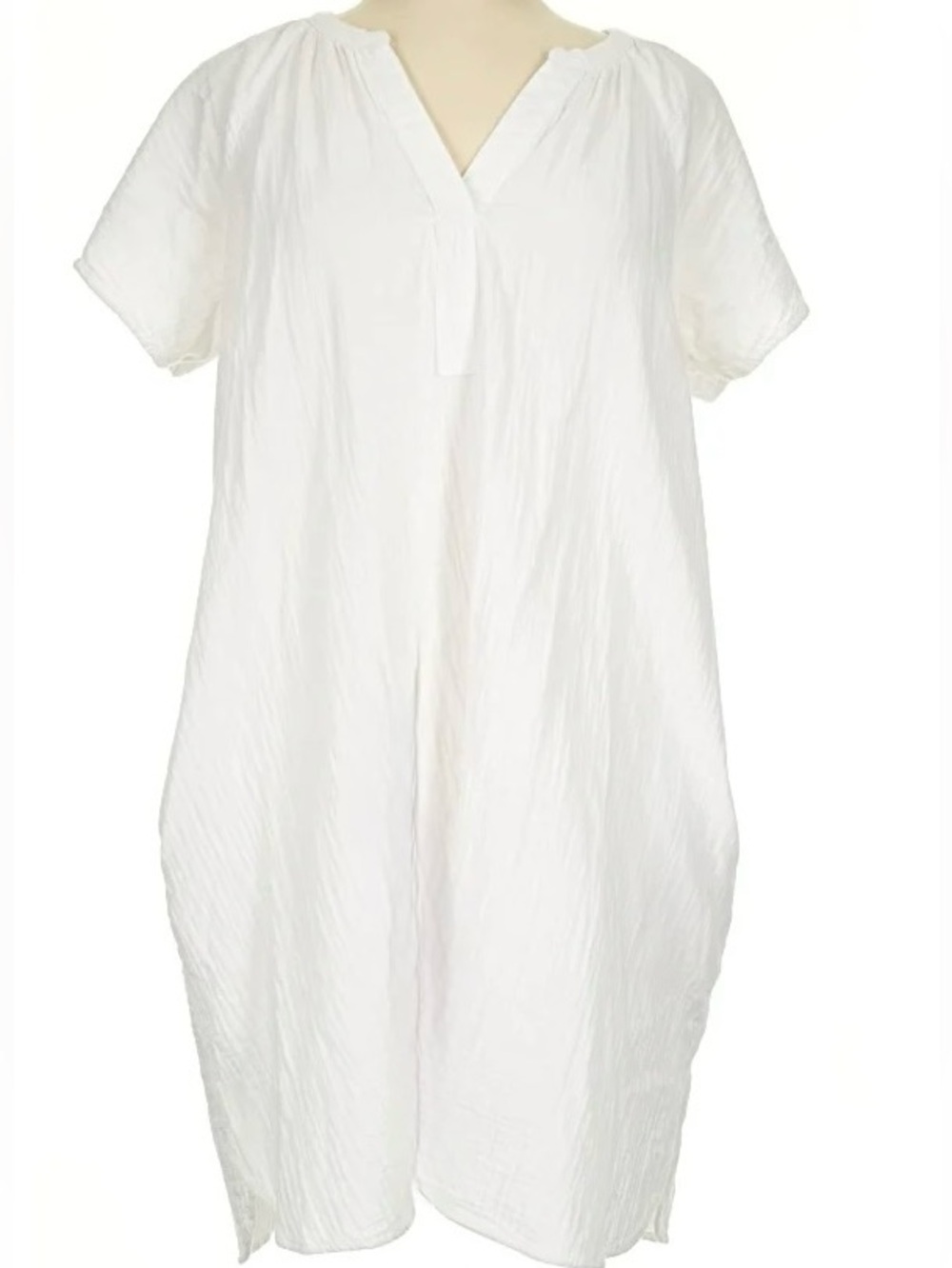 Universal Thread Gauze Mini Dress in White size M